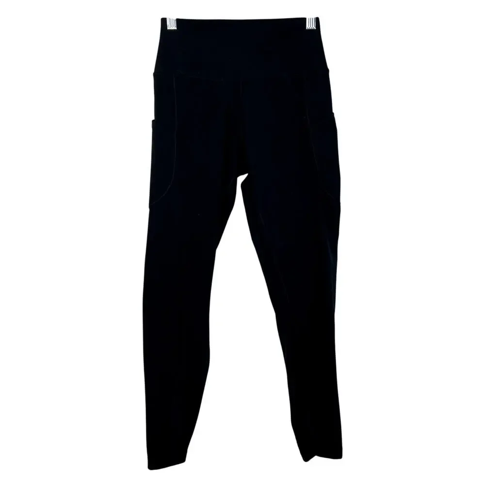 Nike Dri-Fit Black Capri Pockets Compression Athletic Leggings‎ Pants Size M